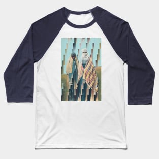Turque #3 - Abstract Collage Landscape Graphic Design Decor Baseball T-Shirt